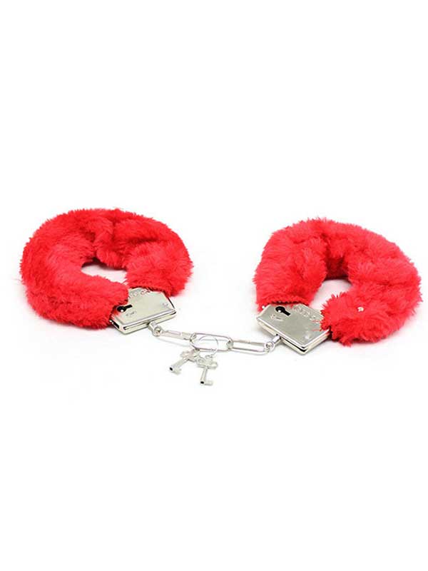 Fetiş Fantezi Kırmızı Peluşlu Metal Kelepçe 2 Fetiş Fantezi Kırmızı Peluşlu Metal Kelepçe görsel 2