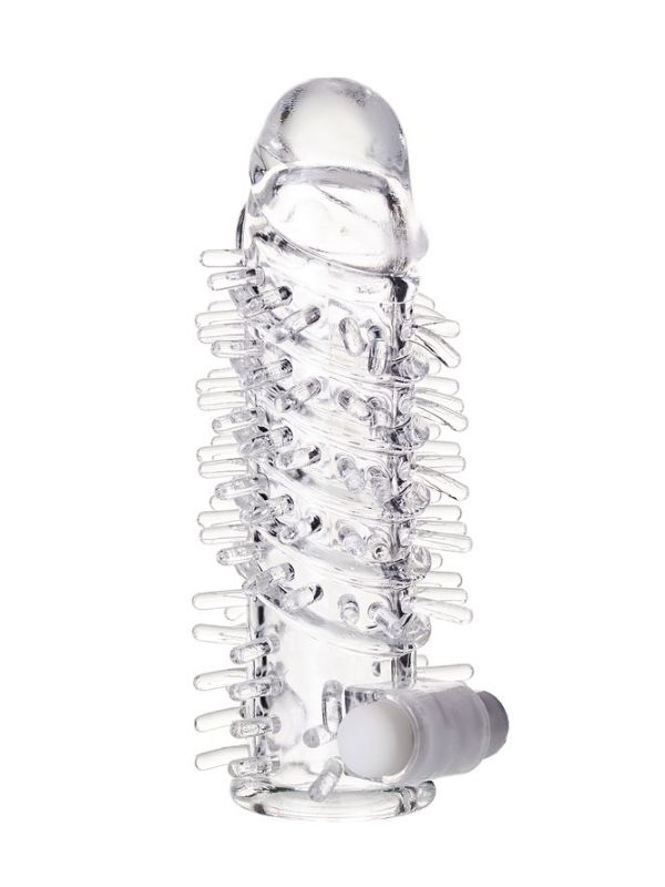 Fril Titreşimli Şeffaf Penis Kılıfı 1 Fril Titreşimli Şeffaf Penis Kılıfı görsel 1