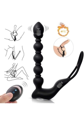 Isıtmalı Penis Halkalı Anal Prostat Vibratör