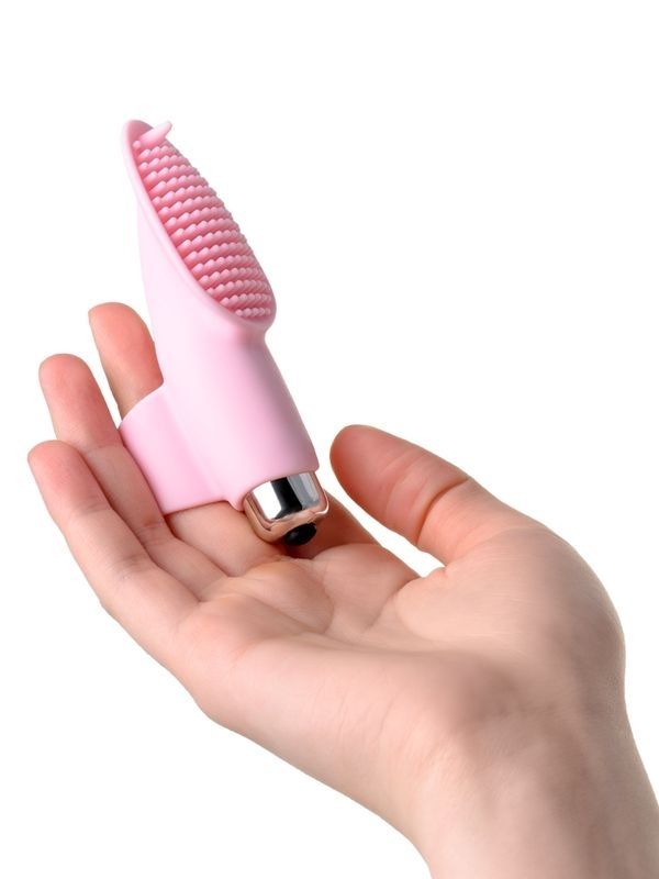 Jos Twity Parmak Vibratör silikon pembe 10,2 cm