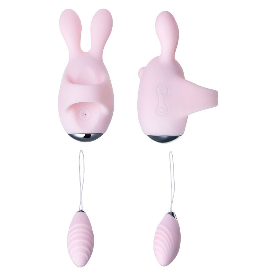 Jos Vita Titreşimli Vajınal Set Pembe 8,5 ve 8 cm Vibratör