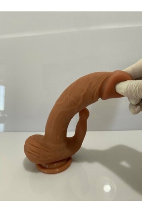 Premium Double Layer Dildo with Clitoral Stimulation