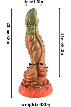 Kırmızı Yeşil Canavar Dildo