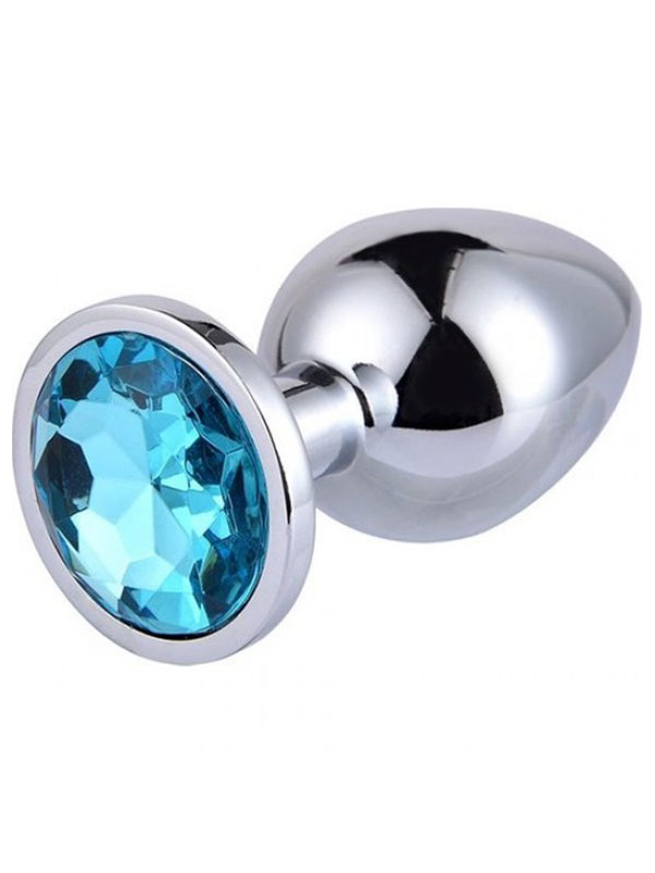 Mücevherli Çelik Anal Plug Büyük Boy