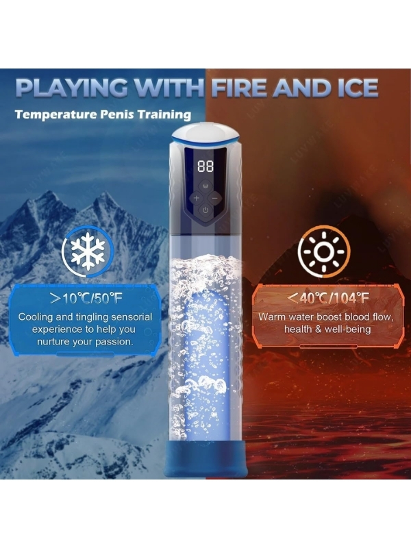 Otomatik Göstergeli RGB Işıklı Penis Pompası