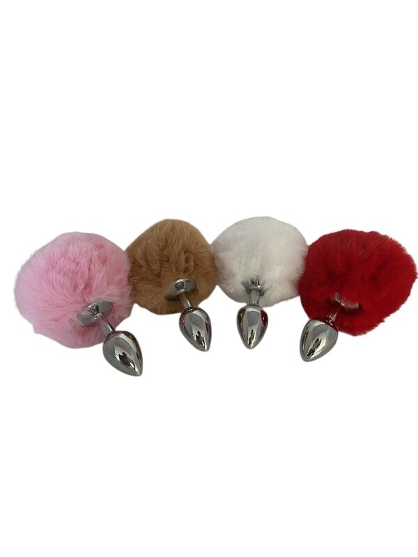Tavşan kuyruklu Renkli Anal Plug