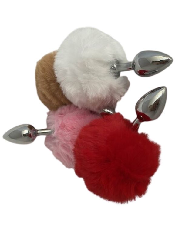 Tavşan kuyruklu Renkli Anal Plug