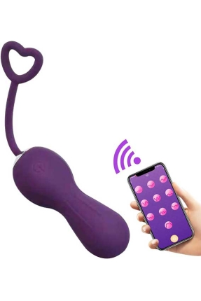 Telefon Kontrollü Mini Vibratör Mor görsel 1