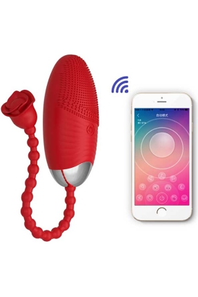 Telefon Kontrollü Yumurta Vibratör Kırmızı