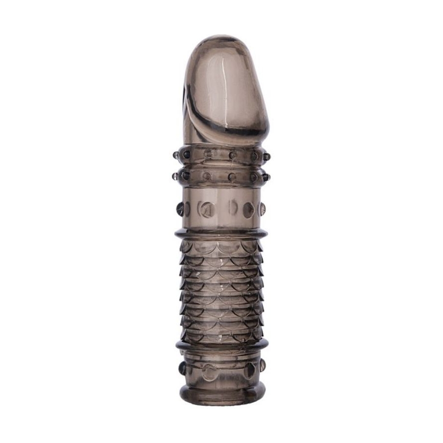 XLover Penis Kılıfı TPE Siyah Şeffaf 13,5 cm