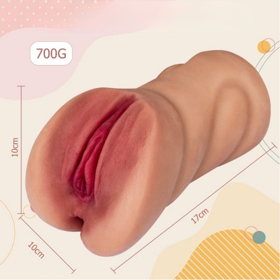 Yeni Nesil Gerçekçi Çift Girişli Anal Vajinal Melez Mastürbatör