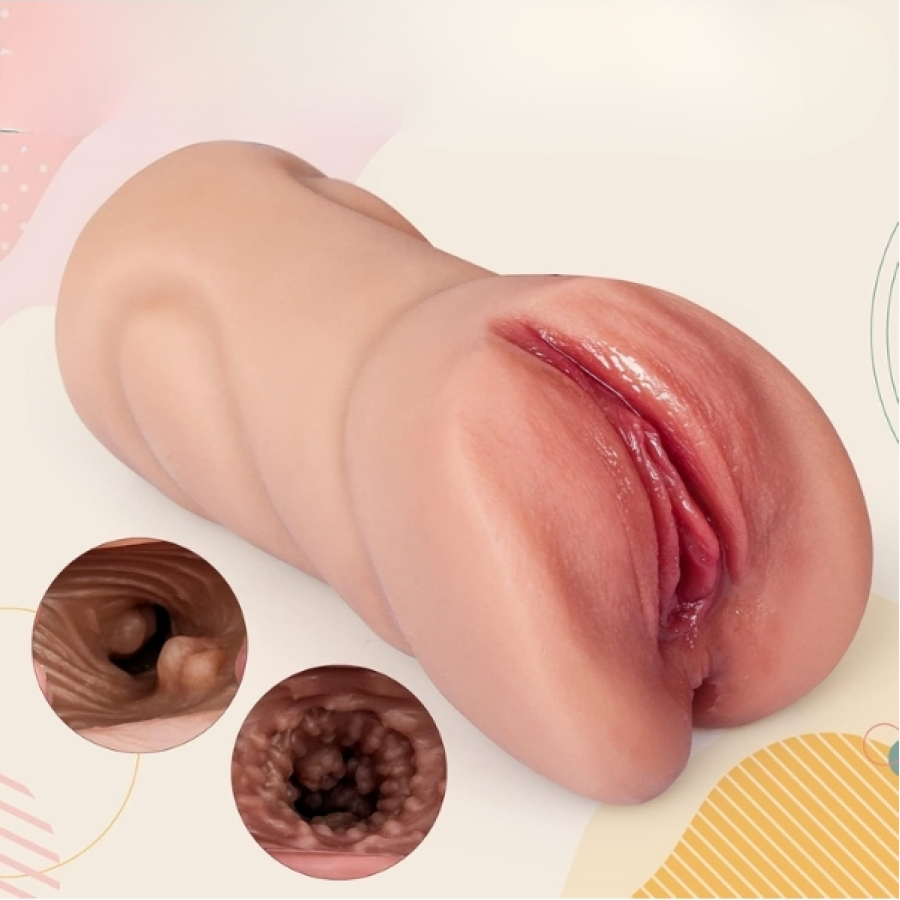 Yeni Nesil Gerçekçi Çift Girişli Anal Vajinal Melez Mastürbatör