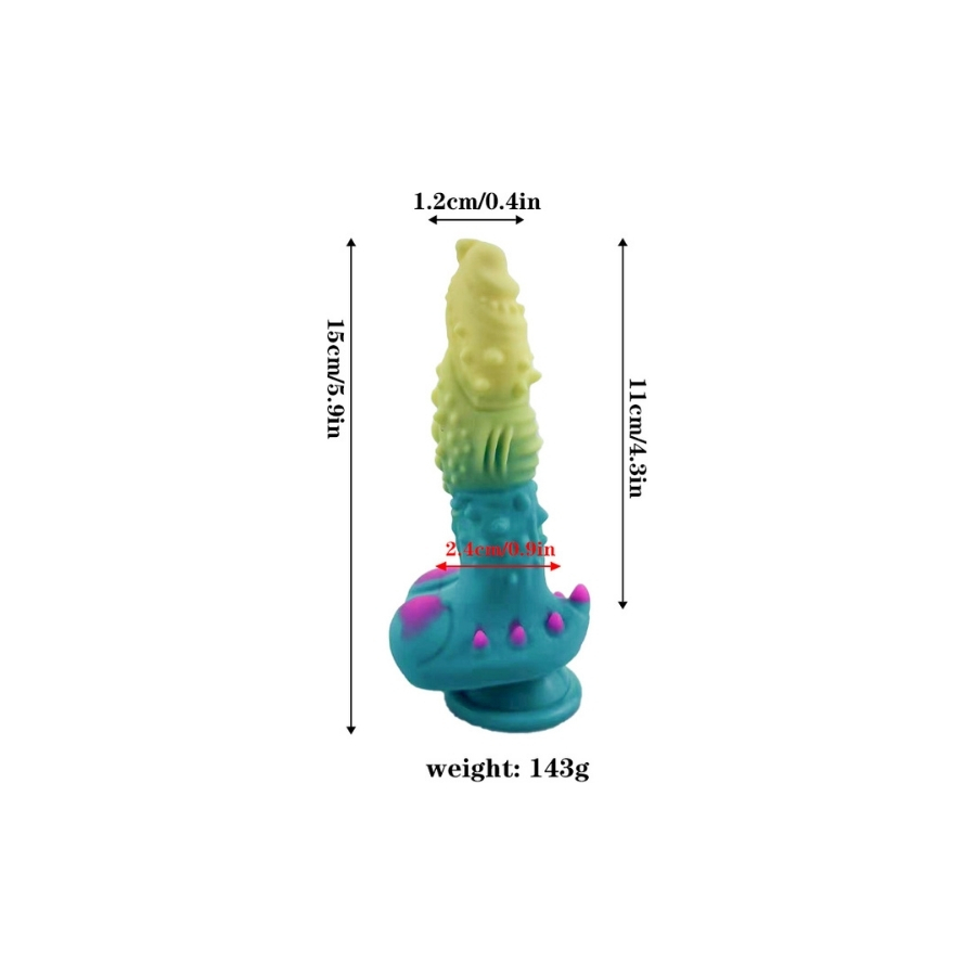 Yeşil Mavi Canavar Dildo