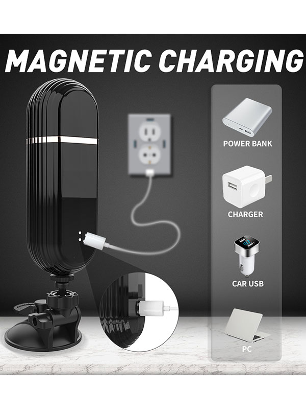 Gatling İleri Geri Hareketli Vantuzlu Şarjlı Seks Makinesi