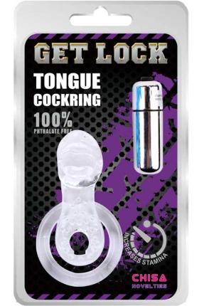 Get Lock Titreşimli Dilli Penis Halkası