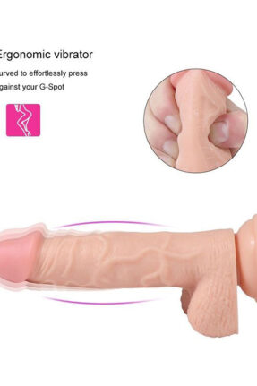 Hans Realistic Suction Cup Rechargeable Remote Controlled Dildo 21 cm
