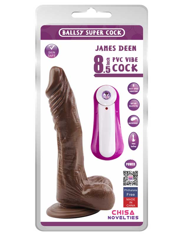 James Deen Swing Hareketli 21.5cm Zenci Vibratör