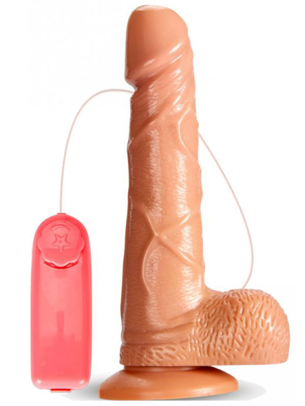 J.B. Titreşimli 19cm Dildo Vibratör 1 J.B. Titreşimli 19cm Dildo Vibratör görsel 1