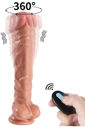 Jihad Knight Uzaktan Kumandalı Şarjlı Realistik Penis Döner Başlı 25.5 cm