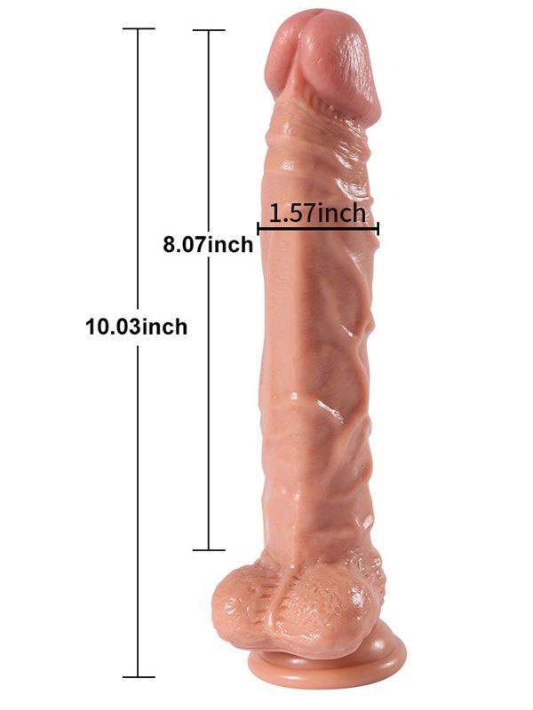 Jihad Knight Remote Controlled Rechargeable Realistic Penis with Rotating Head 25.5 cm