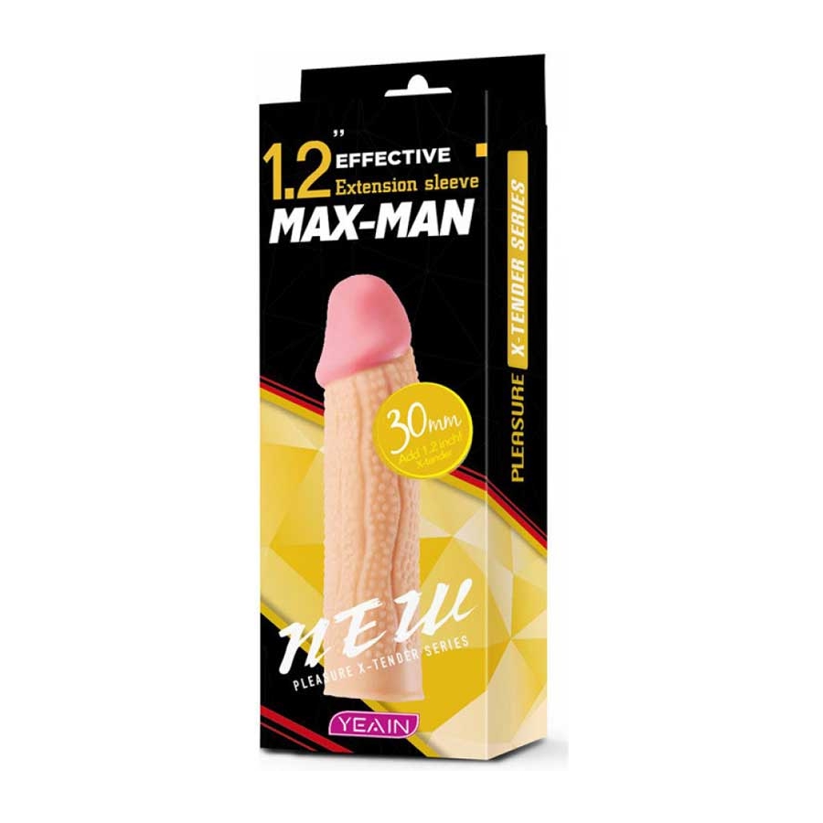 Max Man 30mm Dolgulu Penis Kılıfı YN0050