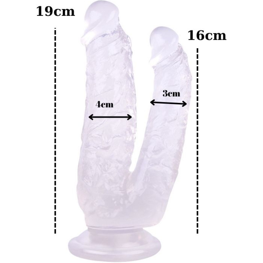 Noctis 19cm Beyaz Çiftli Dildo No:76