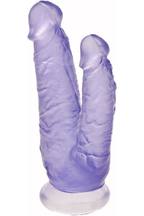 Noctis 19cm Mor Çiftli Dildo No:76