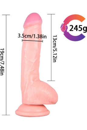 Noctis 19cm Skin Color Realistic Dildo No:189