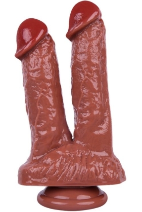 Noctis 21cm Kahverengi Çiftli Dildo No:61