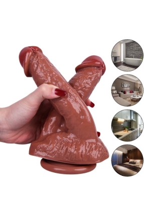 Noctis 21cm Kahverengi Çiftli Dildo No:61