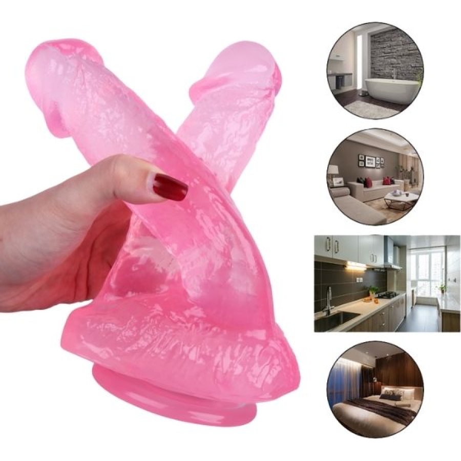 Noctis 21cm PembeÇiftli Dildo No:61