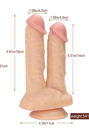 Noctis 21cm Realistic Double Dildo No:61