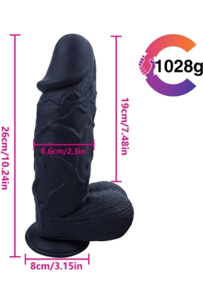 Noctis 26cm Siyah Realistik Dildo No:170