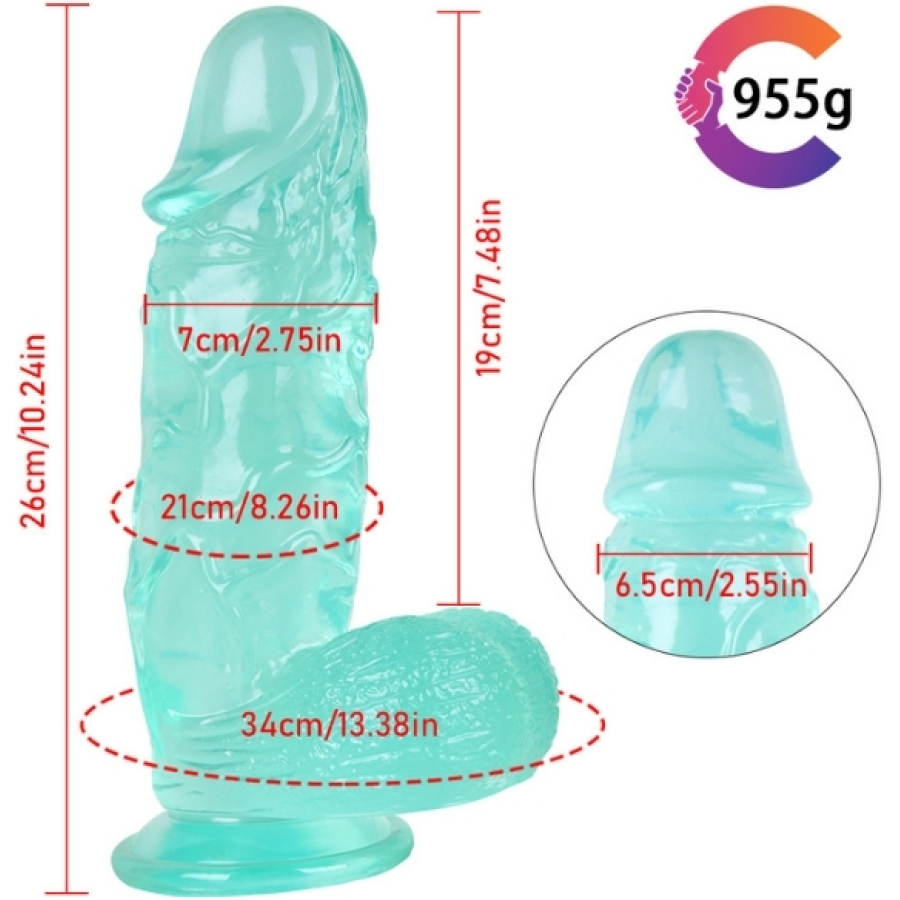 Noctis 26cm Yeşil Realistik Dildo