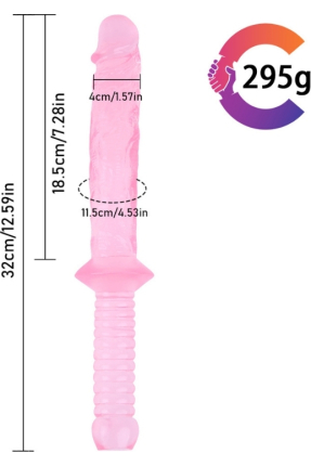 Noctis 32cm Pembe Realistik Kılıç Dildo No:150