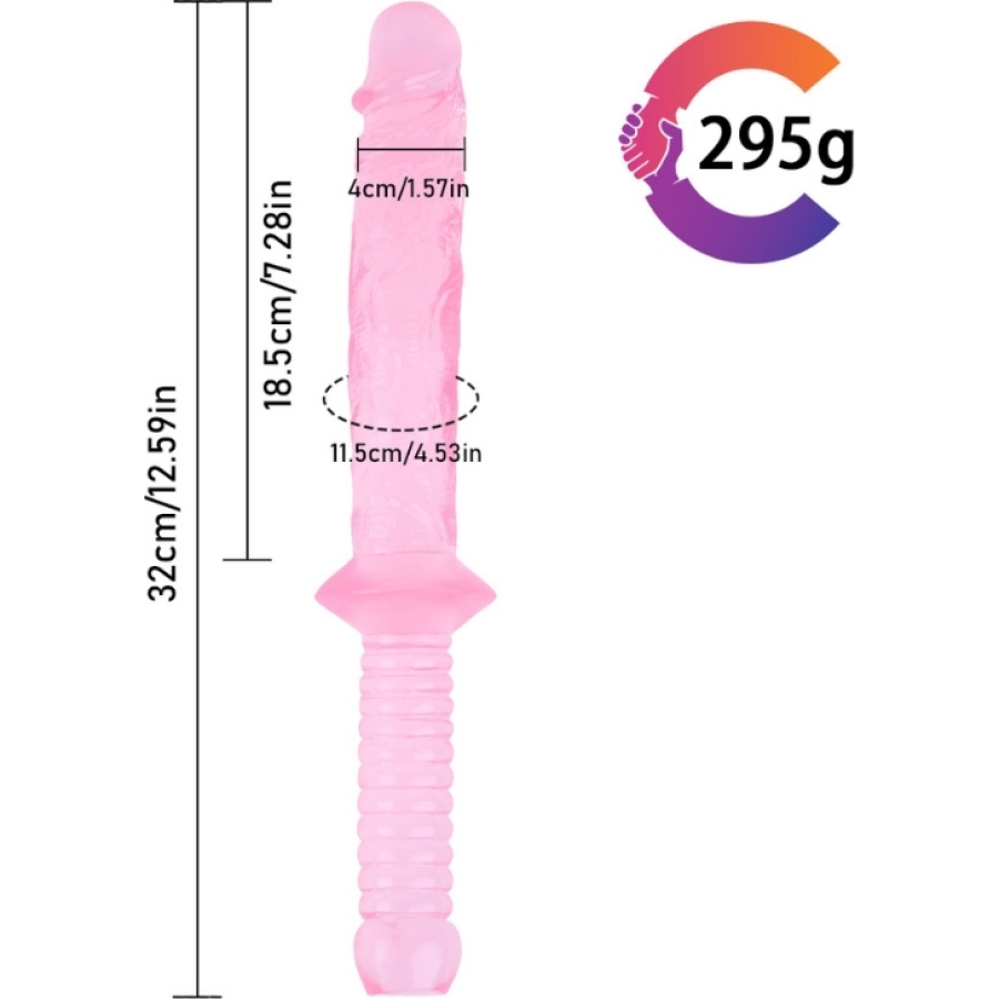 Noctis 32cm Pembe Realistik Kılıç Dildo No:150