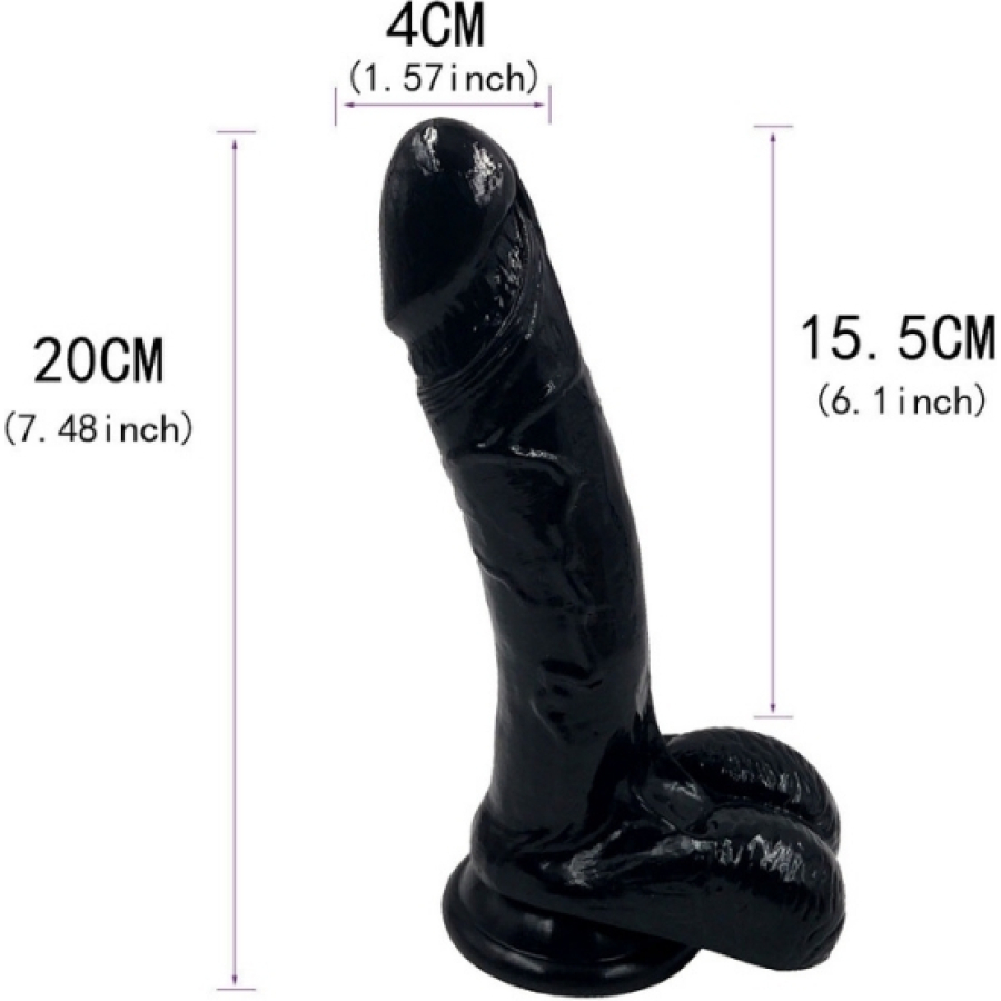 Noctis Siyah 19,2 cm Realistik Dildo