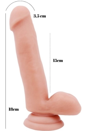 Philander 18cm Kıkırdaklı Gerçekçi Dildo
