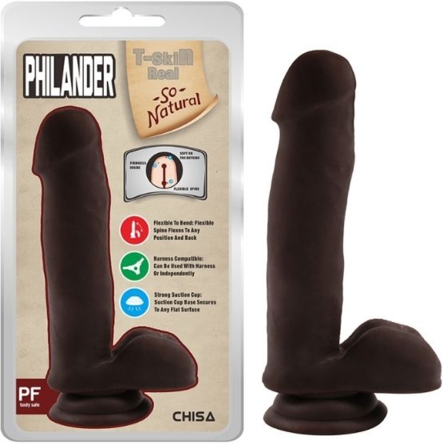 Philander 18cm Kıkırdaklı Gerçekçi Dildo