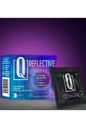 Q REFLECTIVE 3-PACK CREAMY RIBBONY CONDOMS