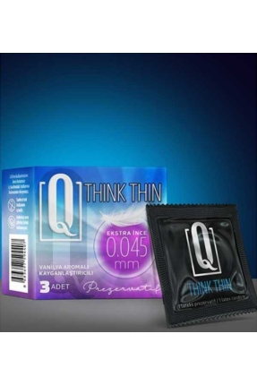 Q THİNK THİN 3’LÜ EKSTRA İNCE PREZERVATİF