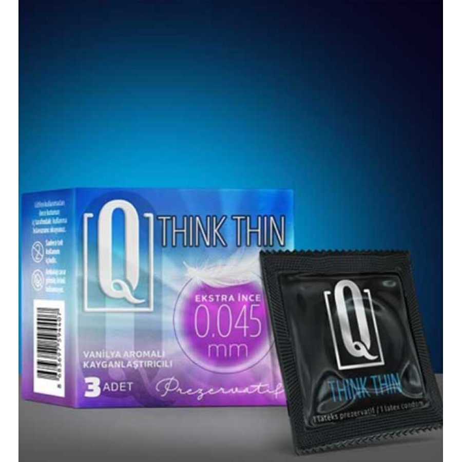 Q THİNK THİN 3’LÜ EKSTRA İNCE PREZERVATİF