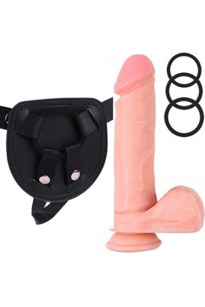 RGB Waist-Attached 21.5cm Prosthetic Penis and Belt