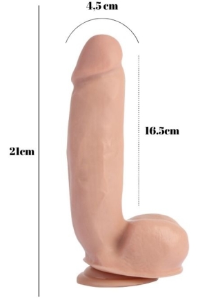 Sensualism 21cm Kıkırdaklı Gerçekçi Dildo