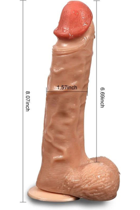 Shequ Bronte Şarjlı Döner Başlı Realistik Dildo Uzaktan Kumandalı 20.5 cm