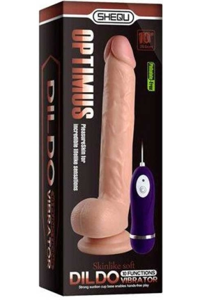 Shequ Optimus Vibrating Realistic Dildo 28 cm