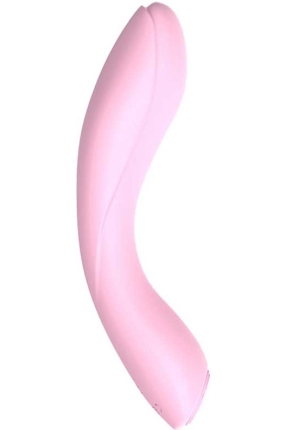 Xuanai Elbow Flexible Curved Rechargeable Vibrator - Pink