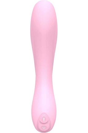 Xuanai Elbow Flexible Curved Rechargeable Vibrator - Pink