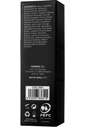 SECRET PLAY Zevk Arttırıcı Çiftler İçin Jel 3'ü 1 Arada, 15 ml