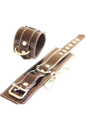Patent Leather Handcuff Set